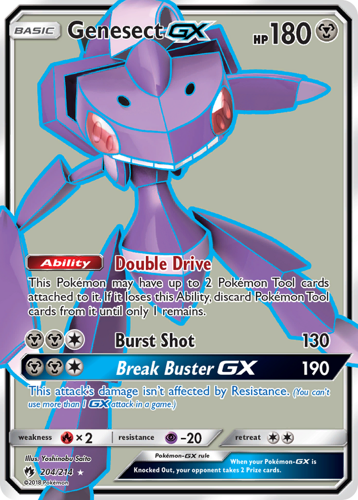 Genesect GX (204/214) [Sun & Moon: Lost Thunder] Pokémon