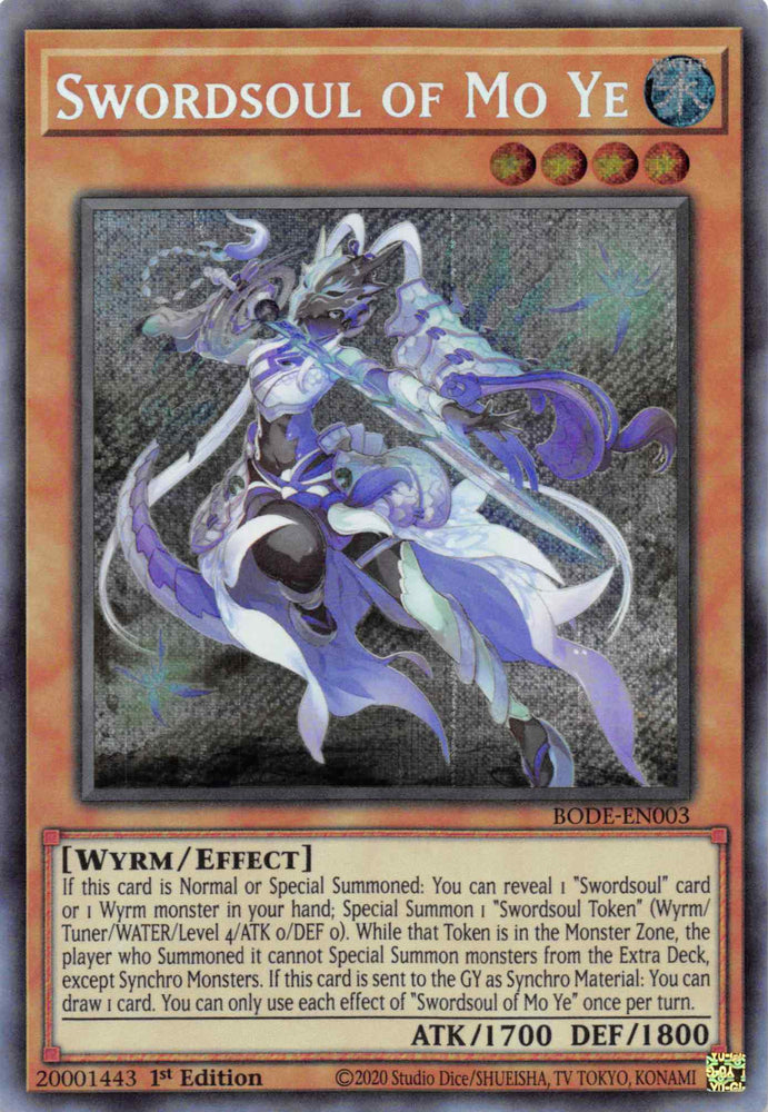 Swordsoul of Mo Ye [BODE-EN003] Secret Rare Yu-Gi-Oh!