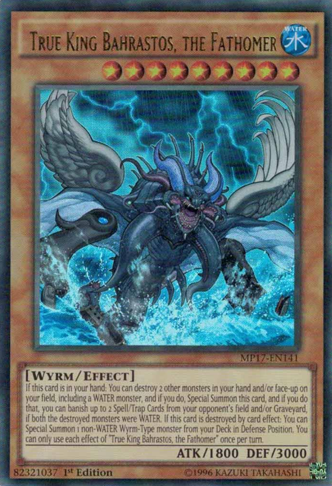 True King Bahrastos, the Fathomer [MP17-EN141] Ultra Rare Yu-Gi-Oh!
