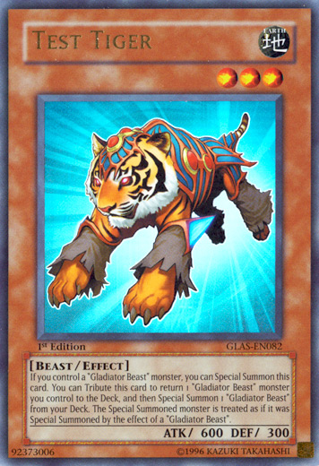 Test Tiger [GLAS-EN082] Ultra Rare Yu-Gi-Oh!
