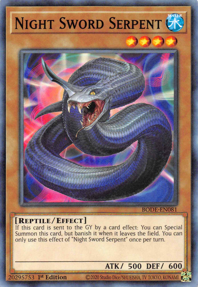 Night Sword Serpent [BODE-EN081] Common Yu-Gi-Oh!