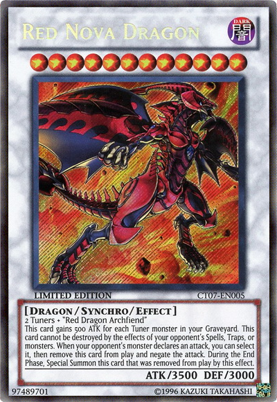 Red Nova Dragon [CT07-EN005] Secret Rare Yu-Gi-Oh!