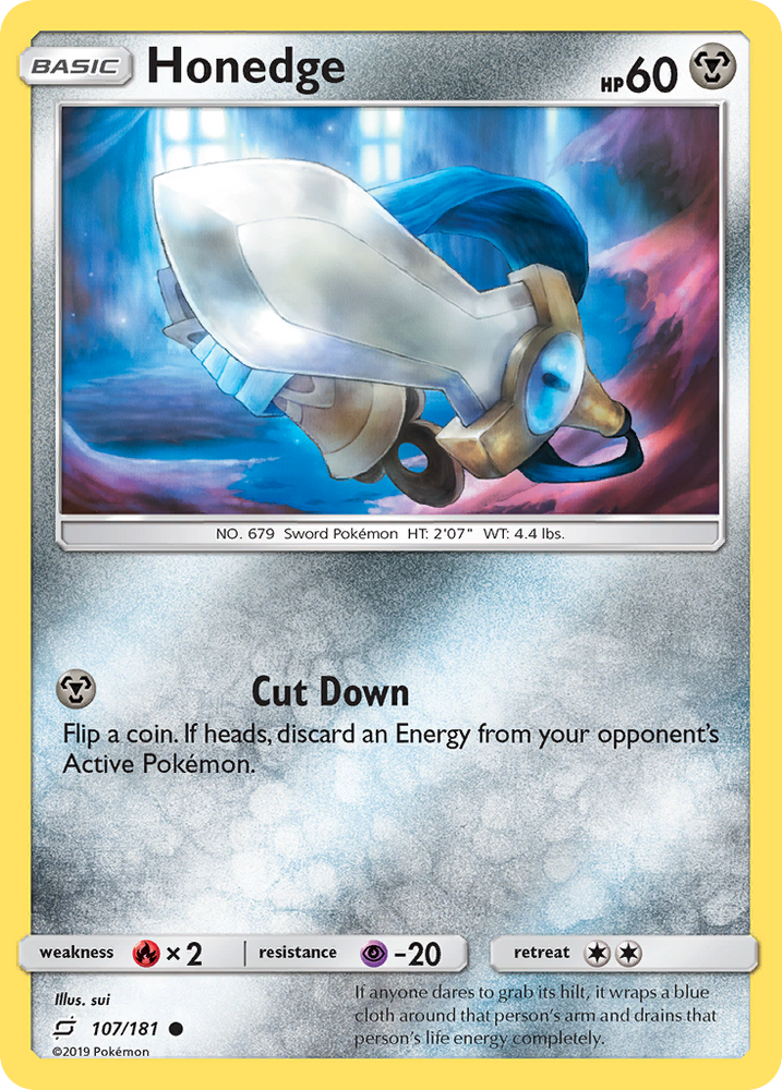 Honedge (107/181) [Sun & Moon: Team Up] Pokémon