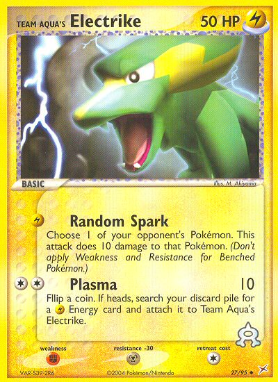 Team Aqua's Electrike (27/95) [EX: Team Magma vs Team Aqua] Pokémon