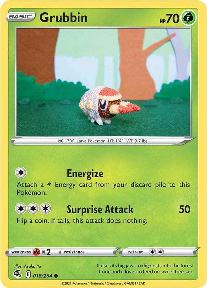 Grubbin (018/264) [Sword & Shield: Fusion Strike] Pokémon