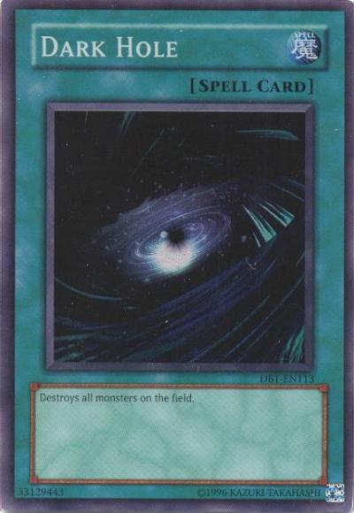 Dark Hole [DB1-EN113] Super Rare Yu-Gi-Oh!