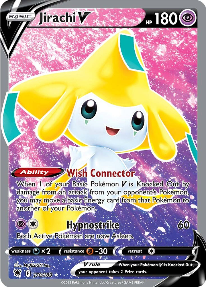 Jirachi V (170/189) [Sword & Shield: Astral Radiance] Pokémon