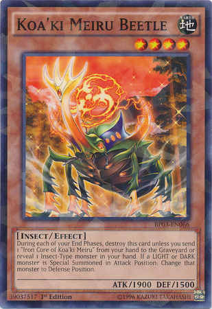 Koa'ki Meiru Beetle [BP03-EN066] Shatterfoil Rare Yu-Gi-Oh!