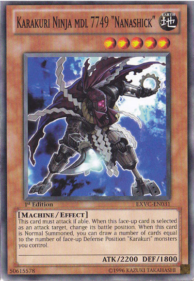 Karakuri Ninja mdl 7749 "Nanashick" [EXVC-EN031] Common Yu-Gi-Oh!