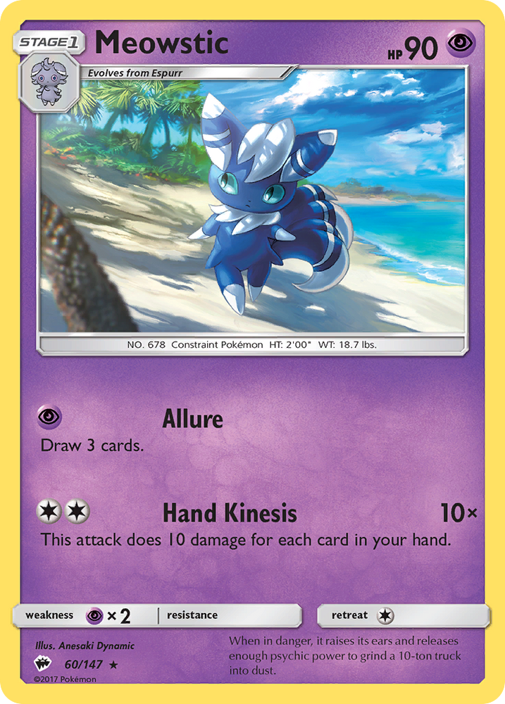 Meowstic (60/147) [Sun & Moon: Burning Shadows] Pokémon