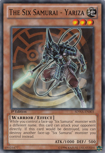 The Six Samurai - Yariza [SDWA-EN003] Common Yu-Gi-Oh!