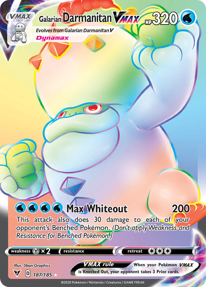 Galarian Darmanitan VMAX (187/185) [Sword & Shield: Vivid Voltage] Pokémon