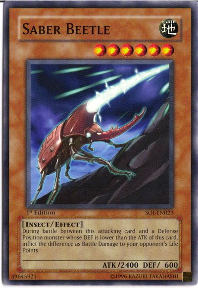 Saber Beetle [SOI-EN023] Common Yu-Gi-Oh!
