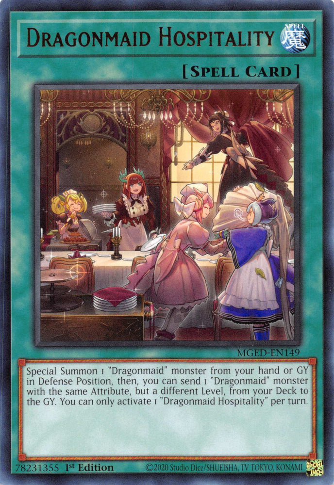 Dragonmaid Hospitality [MGED-EN149] Rare Yu-Gi-Oh!