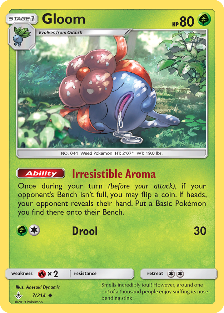 Gloom (7/214) [Sun & Moon: Unbroken Bonds] Pokémon