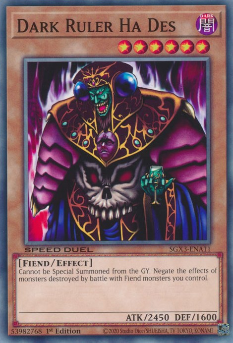 Dark Ruler Ha Des [SGX3-ENA11] Common Yu-Gi-Oh!