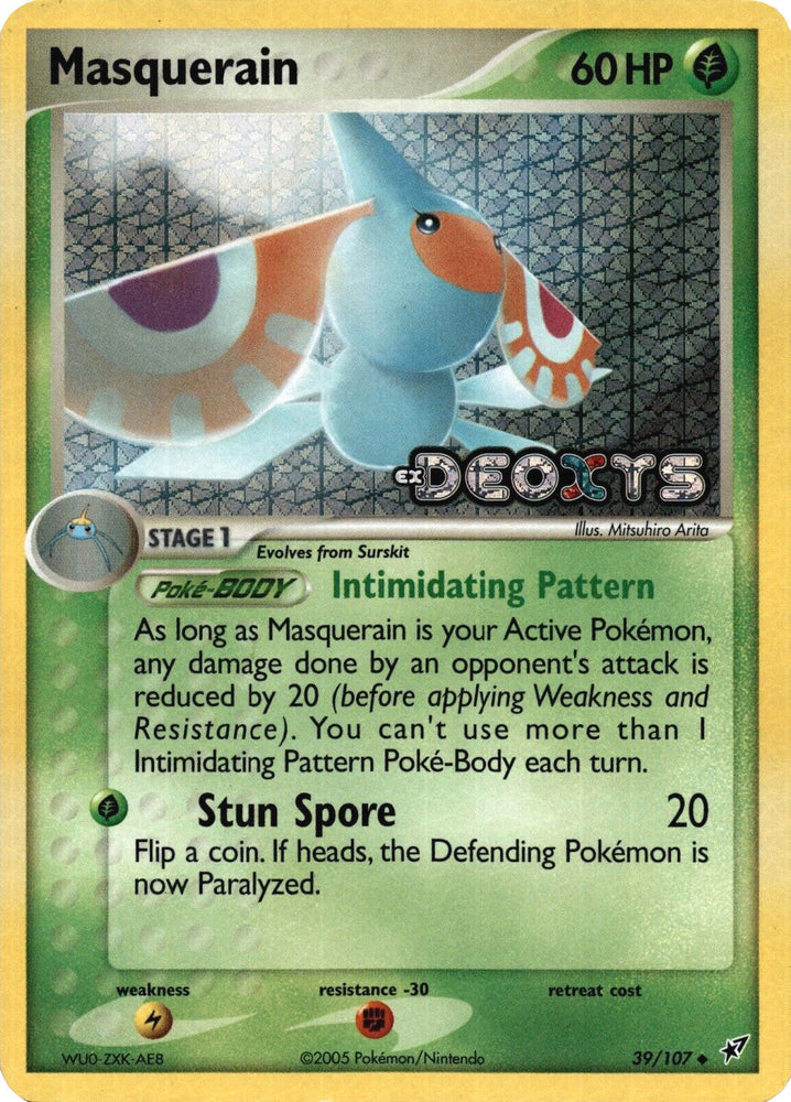 Masquerain (39/107) (Stamped) [EX: Deoxys] Pokémon