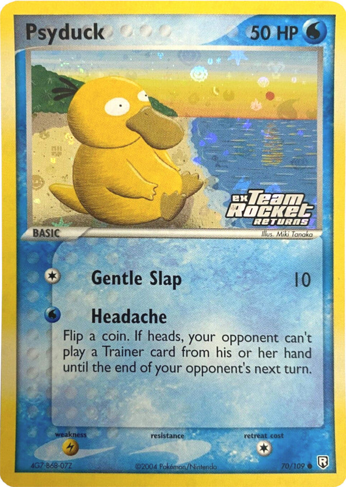 Psyduck (70/109) (Stamped) [EX: Team Rocket Returns] Pokémon