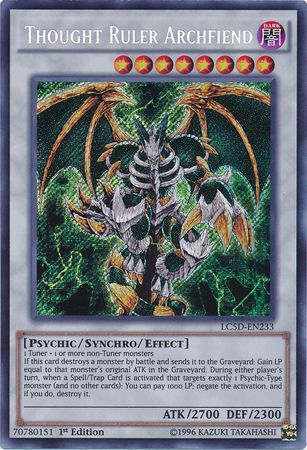 Thought Ruler Archfiend [LC5D-EN233] Secret Rare Yu-Gi-Oh!