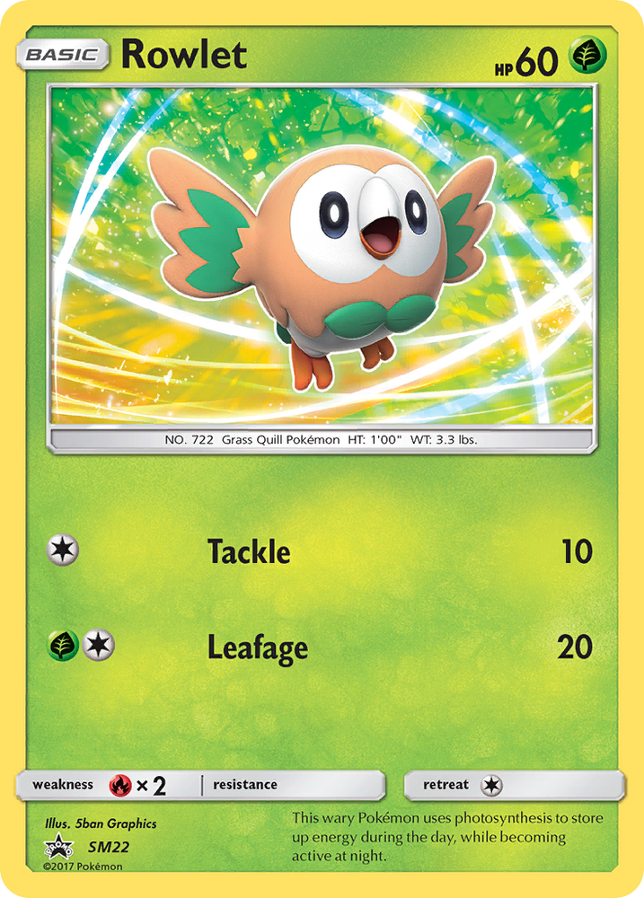 Rowlet (SM22) [Sun & Moon: Black Star Promos] Pokémon