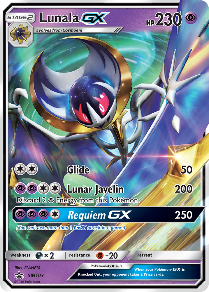 Lunala GX (SM103) [Sun & Moon: Black Star Promos] Pokémon