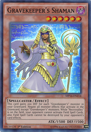 Gravekeeper's Shaman [MP14-EN214] Super Rare Yu-Gi-Oh!