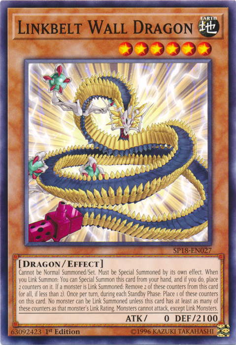 Linkbelt Wall Dragon [SP18-EN027] Common Yu-Gi-Oh!