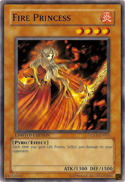 Fire Princess [GLD1-EN005] Common Yu-Gi-Oh!