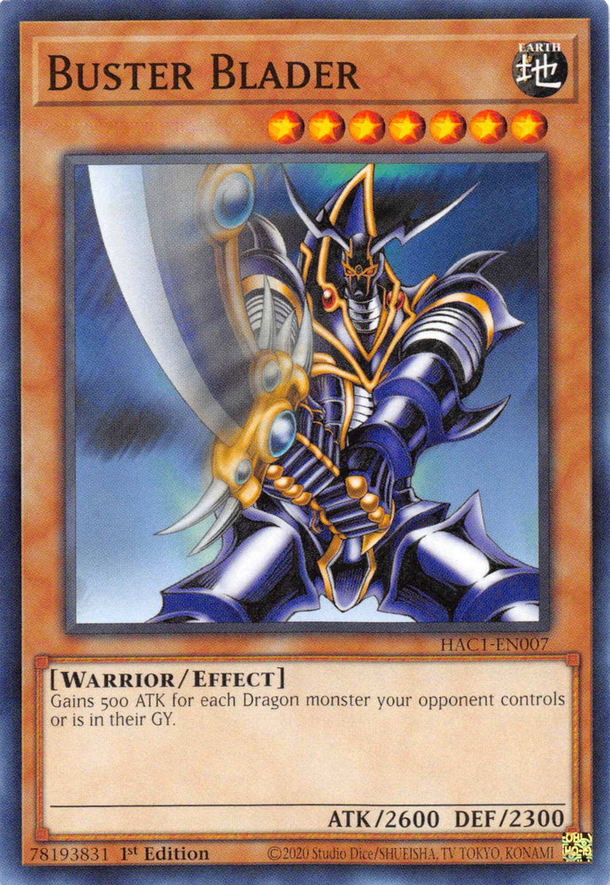 Buster Blader (Duel Terminal) [HAC1-EN007] Parallel Rare Yu-Gi-Oh!
