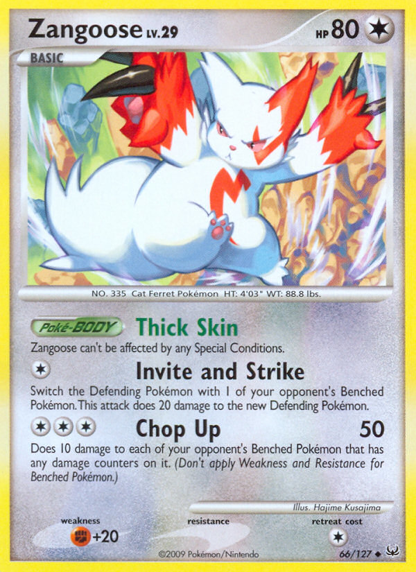 Zangoose (66/127) [Platinum: Base Set] Pokémon