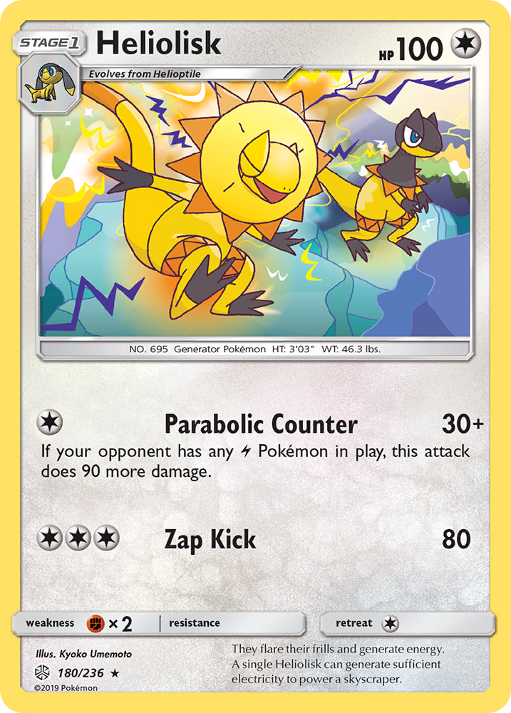 Heliolisk (180/236) [Sun & Moon: Cosmic Eclipse] Pokémon