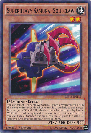 Superheavy Samurai Soulclaw [MP16-EN112] Common Yu-Gi-Oh!