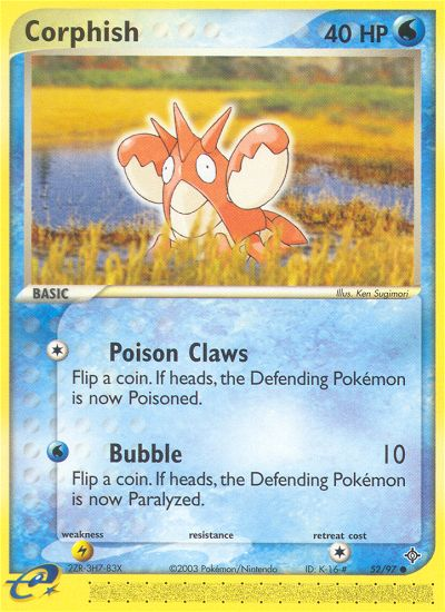 Corphish (52/97) [EX: Dragon] Pokémon