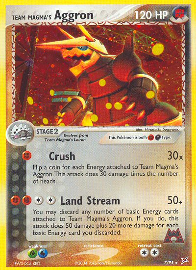 Team Magma's Aggron (7/95) [EX: Team Magma vs Team Aqua] Pokémon