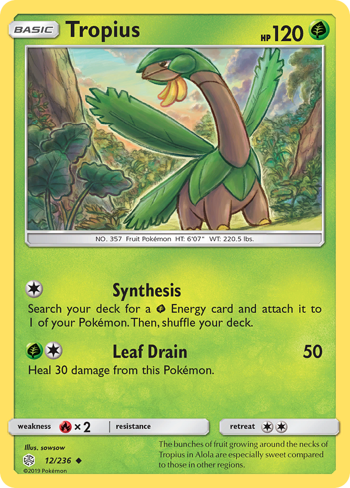 Tropius (12/236) [Sun & Moon: Cosmic Eclipse] Pokémon