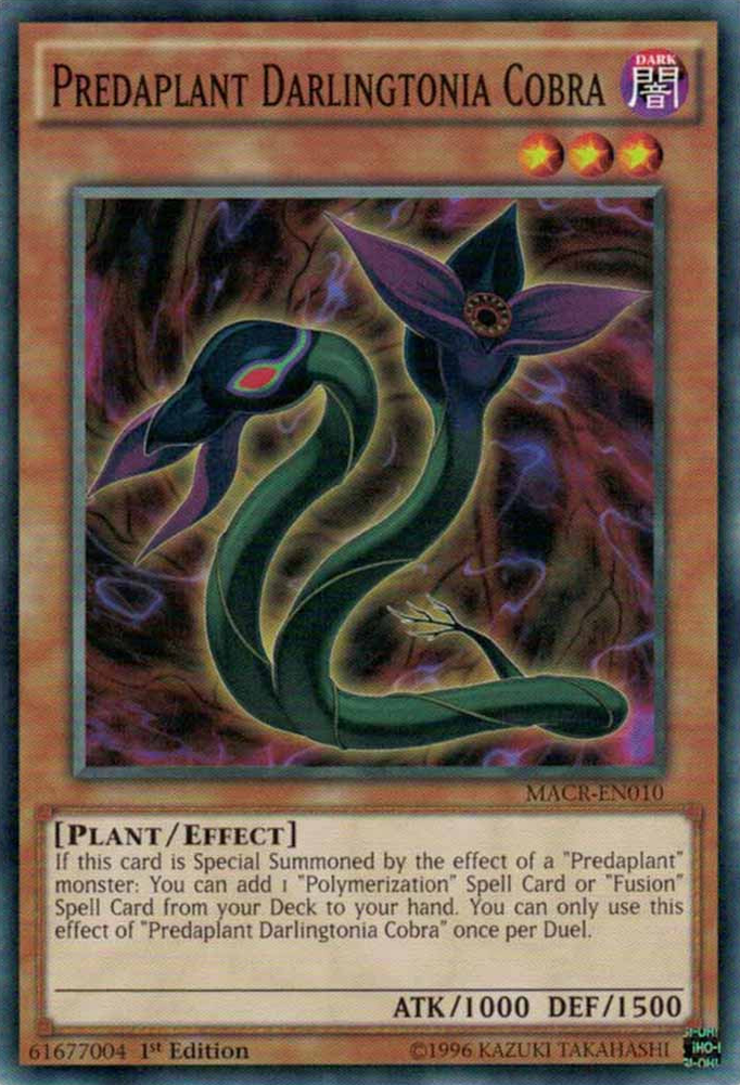 Predaplant Darlingtonia Cobra [MACR-EN010] Common Yu-Gi-Oh!