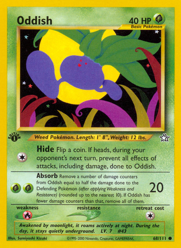 Oddish (68/111) [Neo Genesis 1st Edition] Pokémon