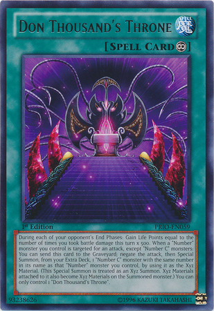 Don Thousand's Throne [PRIO-EN059] Rare Yu-Gi-Oh!