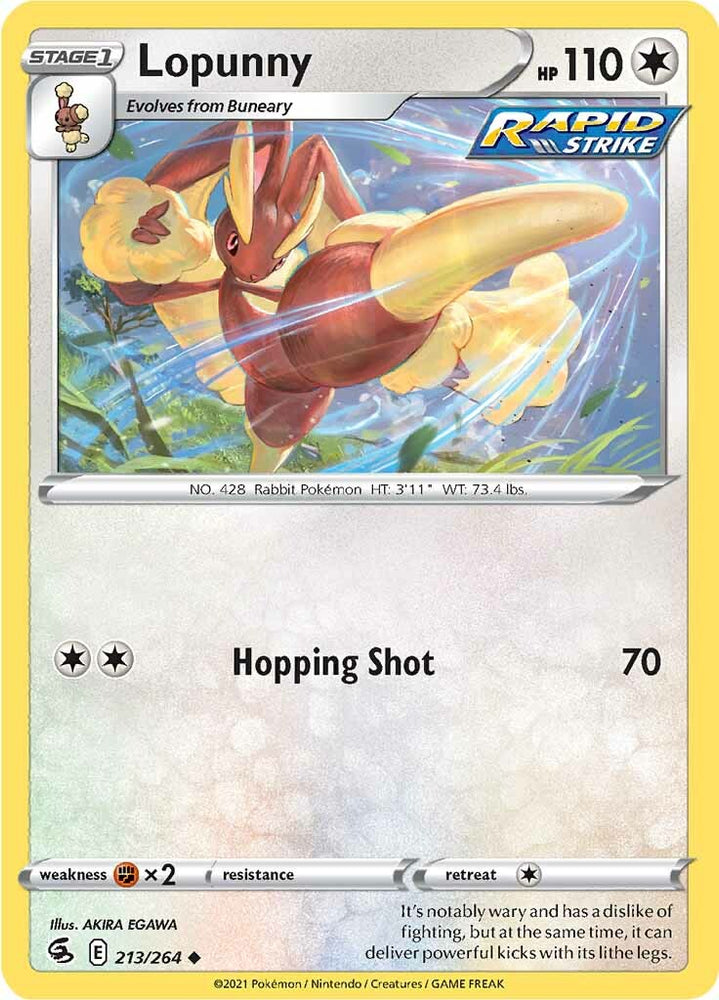 Lopunny (213/264) [Sword & Shield: Fusion Strike] Pokémon