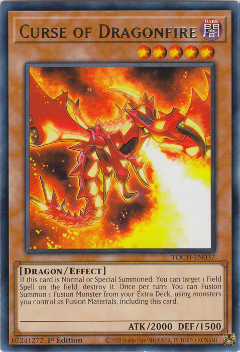 Curse of Dragonfire [TOCH-EN037] Rare Yu-Gi-Oh!