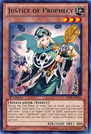Justice of Prophecy [ABYR-EN023] Rare Yu-Gi-Oh!