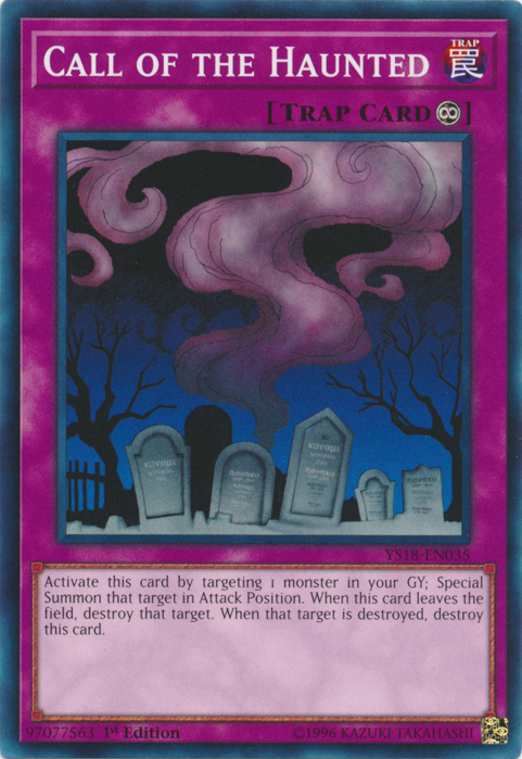 Call of the Haunted [YS18-EN035] Common Yu-Gi-Oh!
