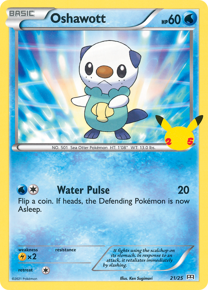 Oshawott (21/25) [McDonald's 25th Anniversary] Pokémon
