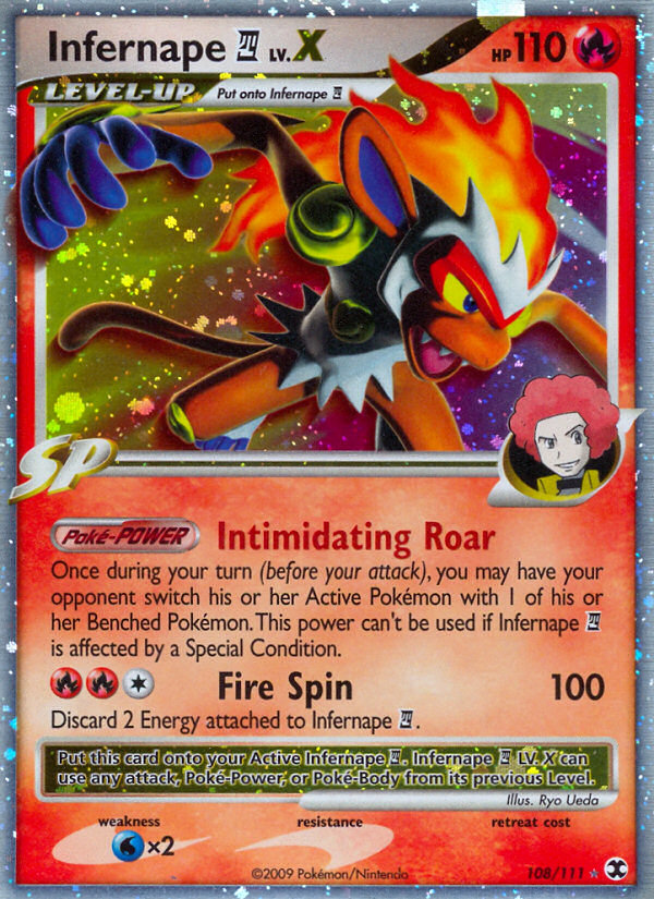Infernape LV.X (108/111) [Platinum: Rising Rivals] Pokémon