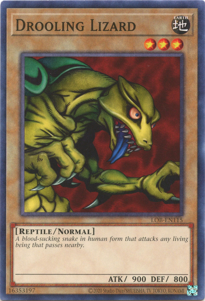 Drooling Lizard (25th Anniversary) [LOB-EN115] Common Yu-Gi-Oh!