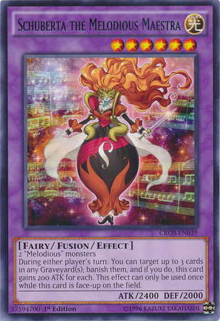Schuberta the Melodious Maestra [CROS-EN039] Rare Yu-Gi-Oh!