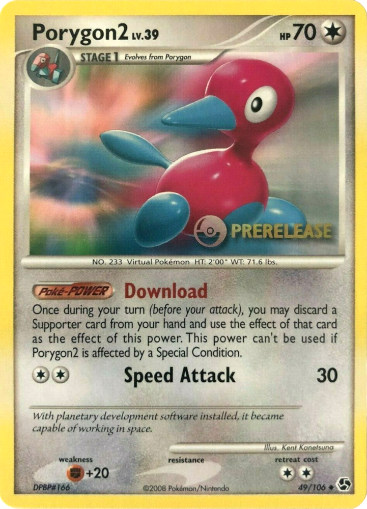 Porygon2 (49/106) (Prerelease Promo) [Diamond & Pearl: Black Star Promos] Pokémon