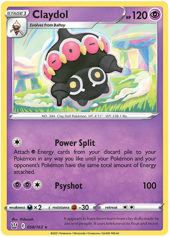 Claydol (058/163) [Sword & Shield: Battle Styles] Pokémon