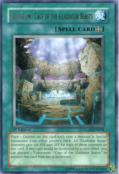 Colosseum - Cage of the Gladiator Beasts [GLAS-EN054] Rare Yu-Gi-Oh!