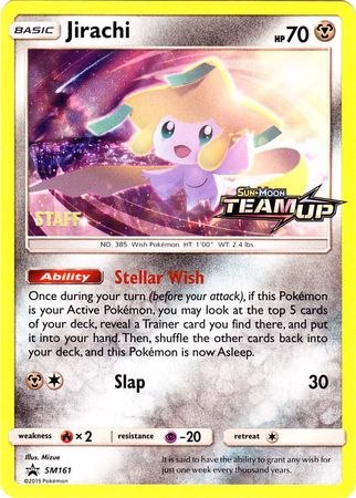 Jirachi (SM161) (Staff) [Sun & Moon: Black Star Promos] Pokémon